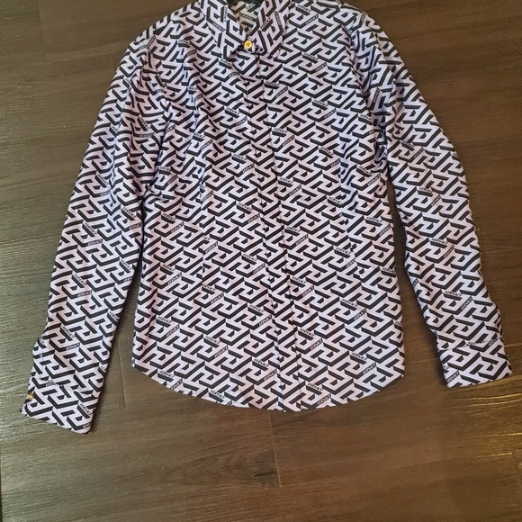 Versace Greca Silk Twill Blouse - Picture 14 of 16